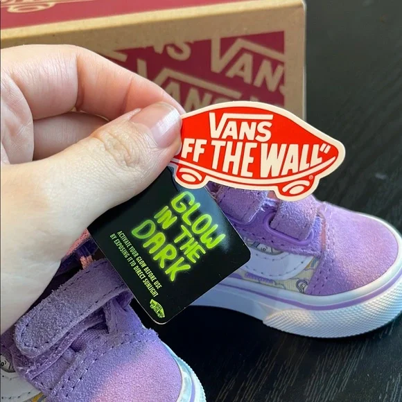 Vans Kids Purple Sneakers - Picture 2 of 5